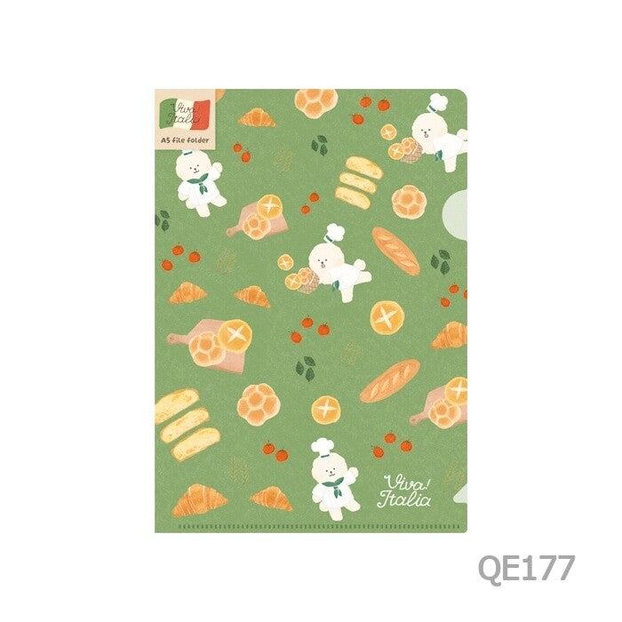 Furukawashiko - A5 clear file - Bread Doggie
