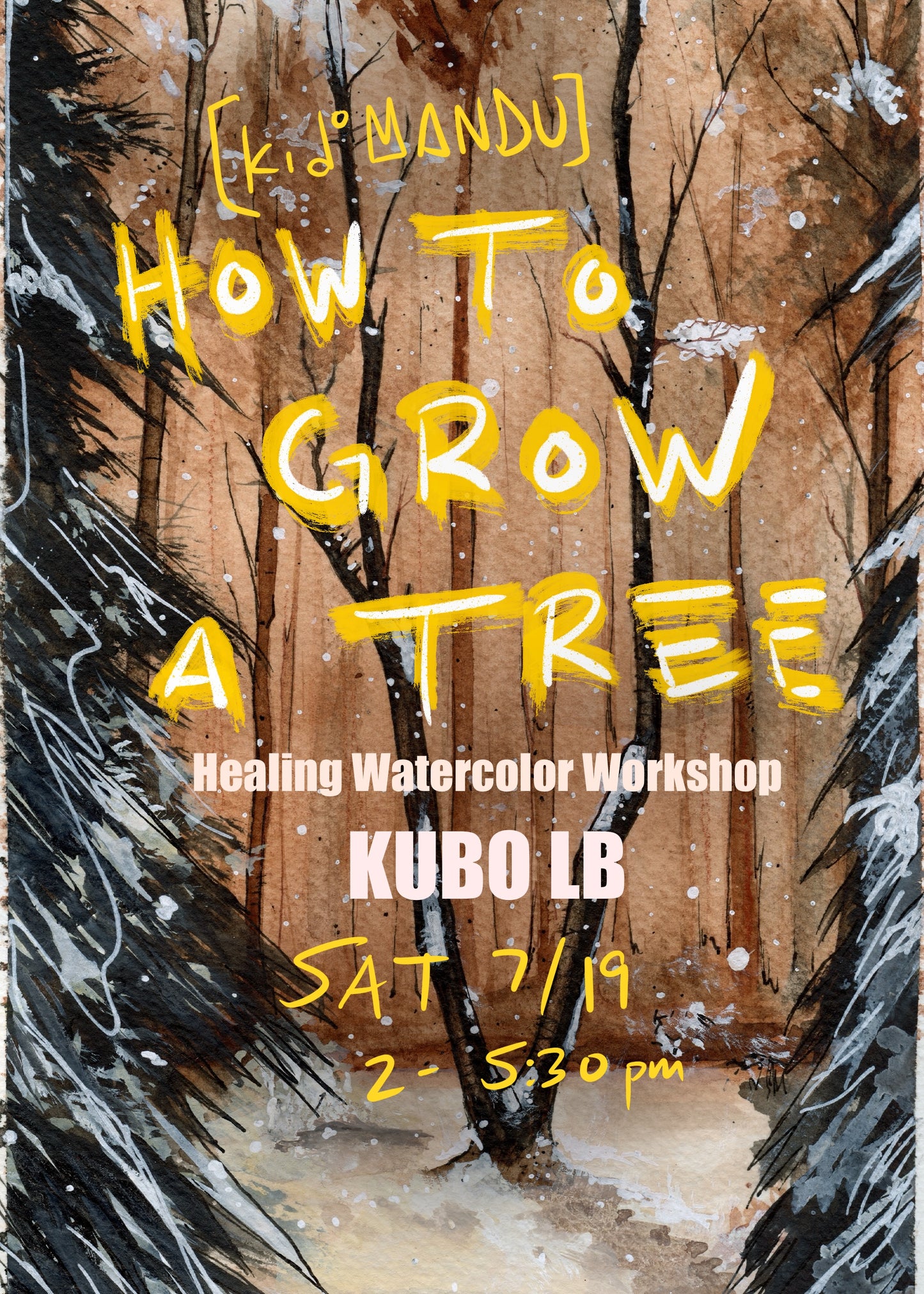 kid˚MANDU ART Workshop // how to grow a Tree