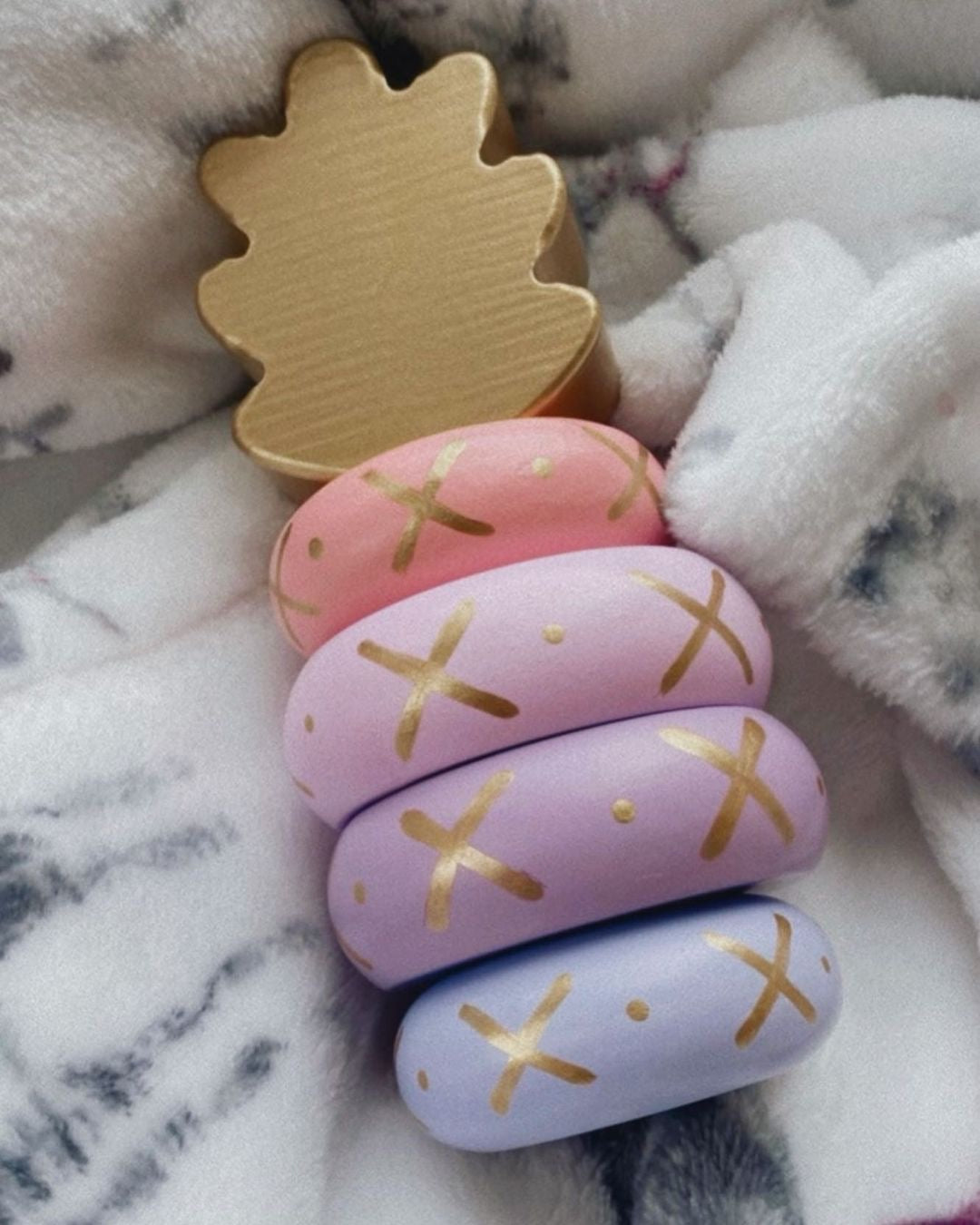 Keiki Kaukau Pineapple Stacking Toy (Purple)