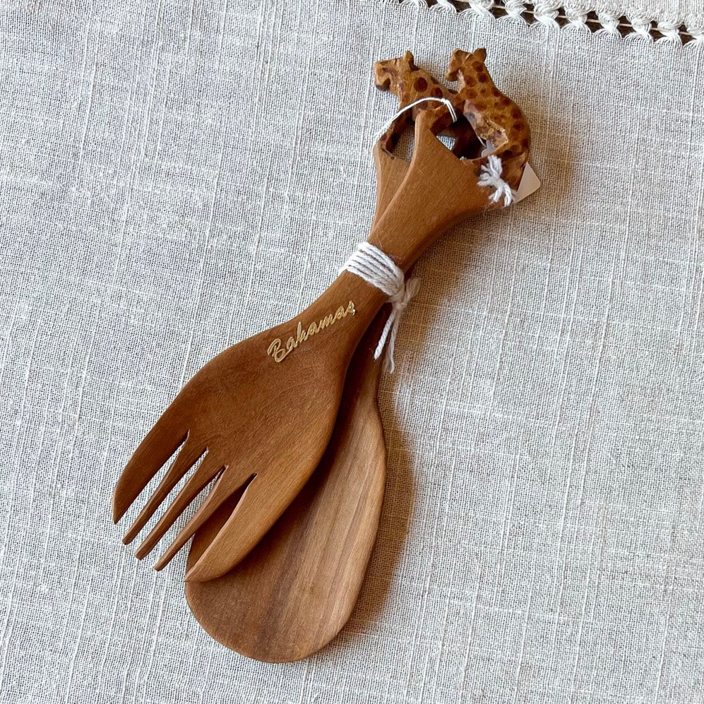 Bahamas Wood Fork and Spoon (2pc)