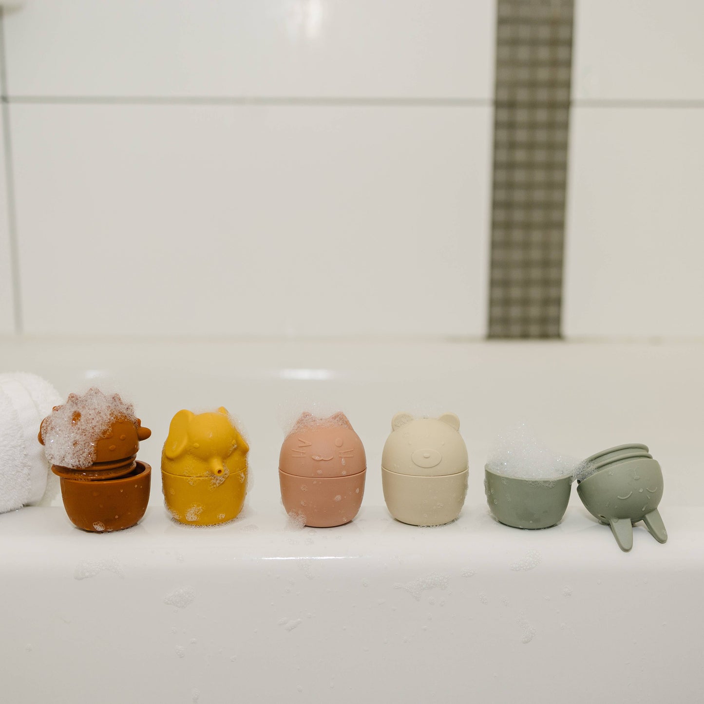 Animal Mold Free Bath Toy Set