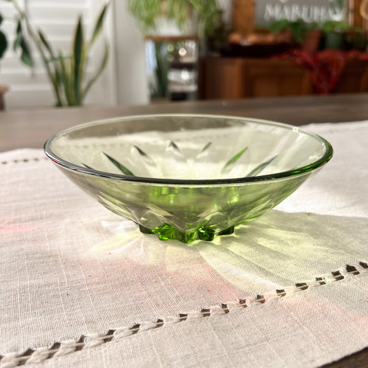 Green Star Inspired Glass Bowl