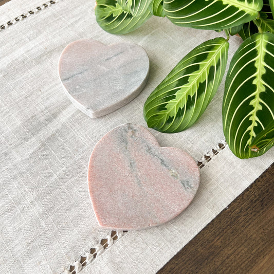 Heart Shaped Stone Coasters