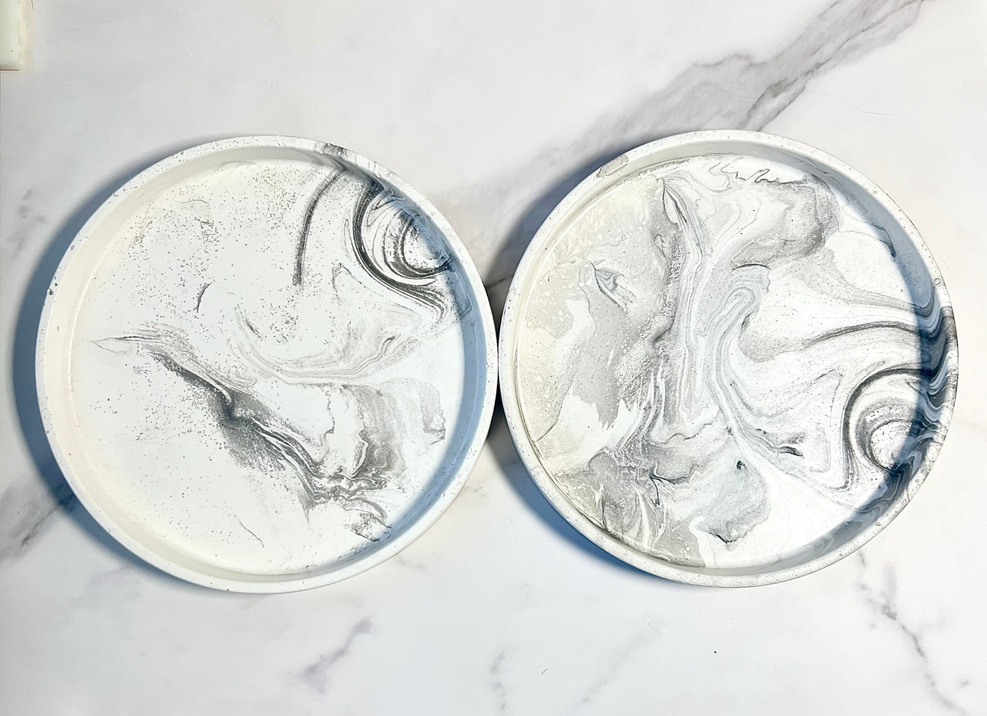 Round Cement Trinket Tray