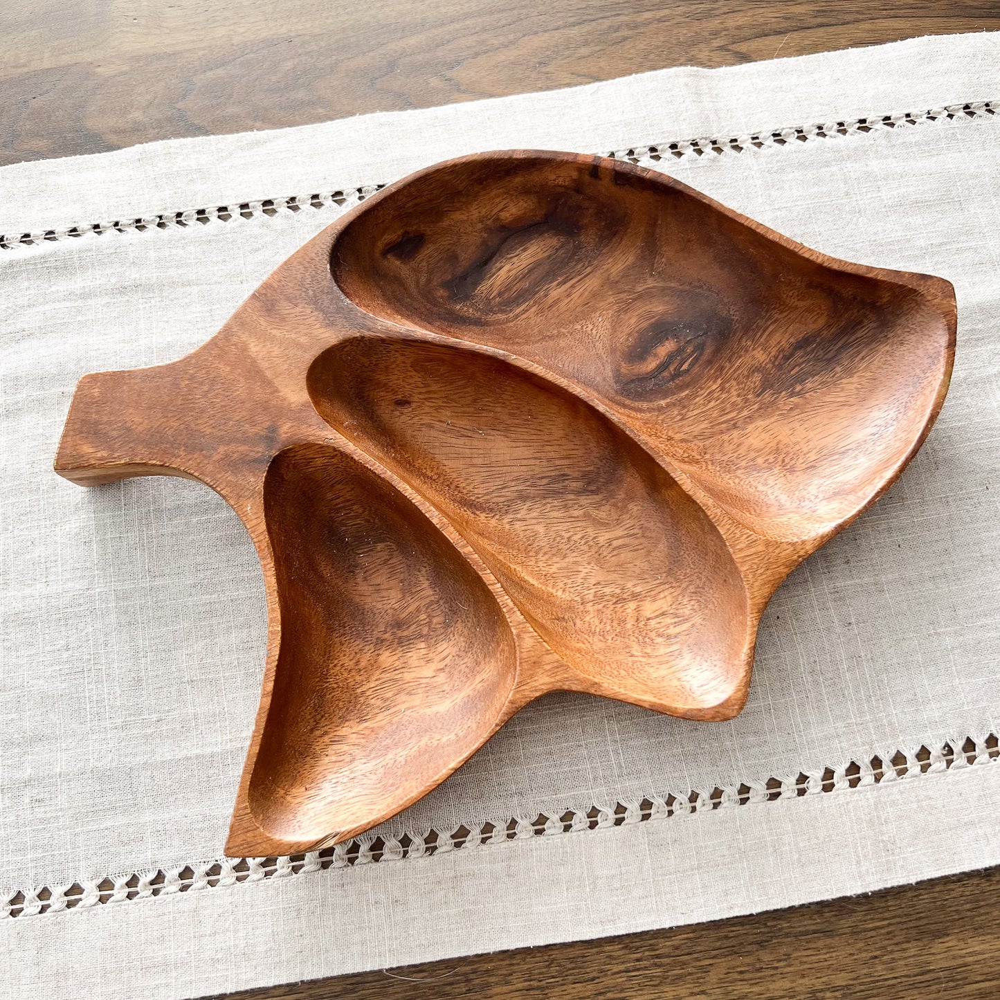Monkeywood 3-Sectioned Tray