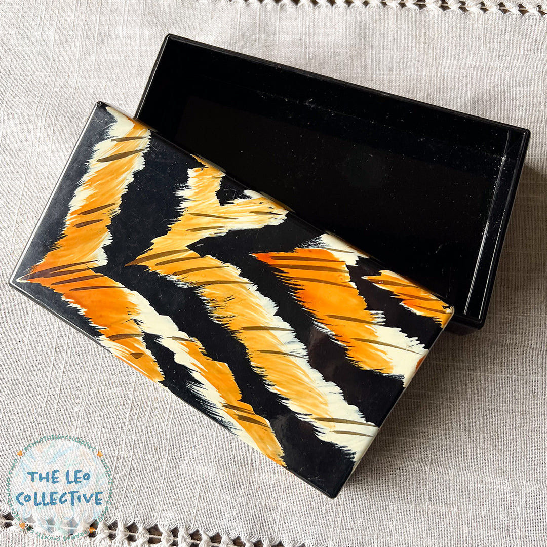 Nancy Calhoun Orange Lacquerware Box
