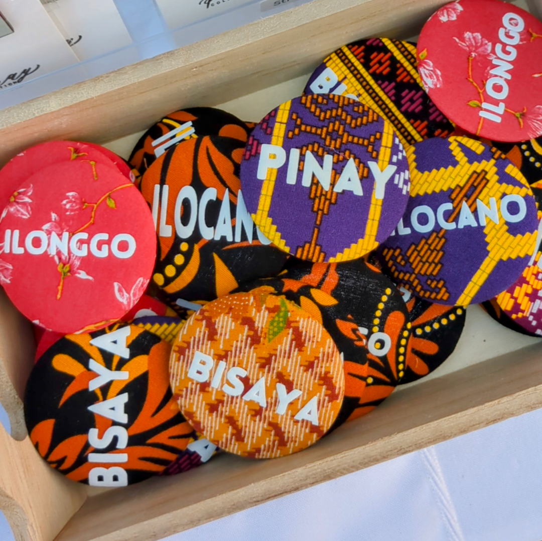 Filipino Batik Button Pins