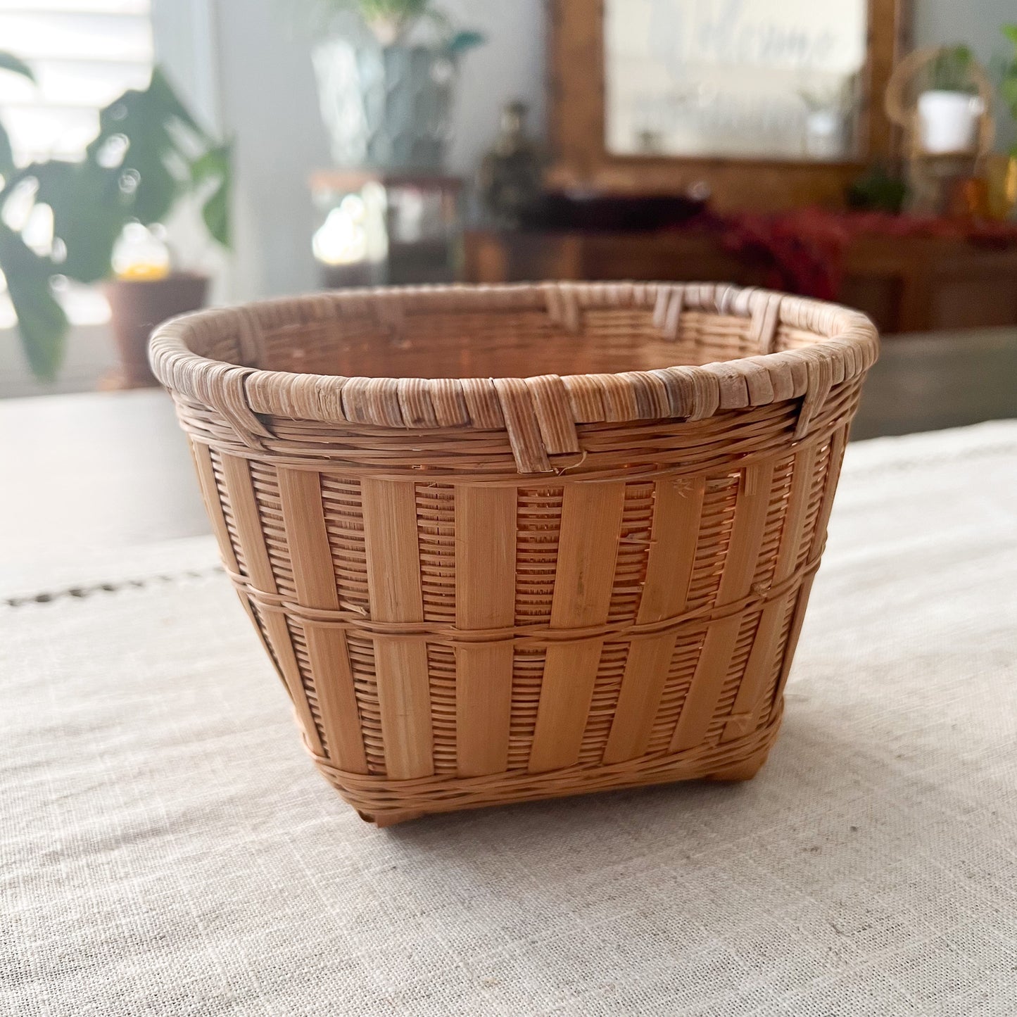 Square Bamboo Plant Basket