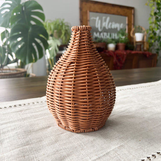 Wicker Bud Vase