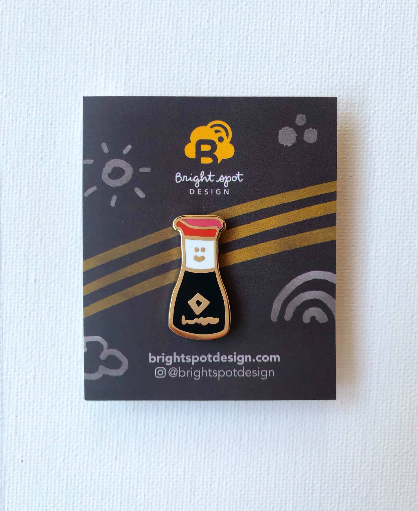 Soymate Enamel Pin