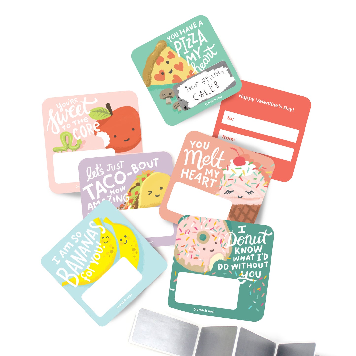 Scratch-off Valentines - Snack Pack