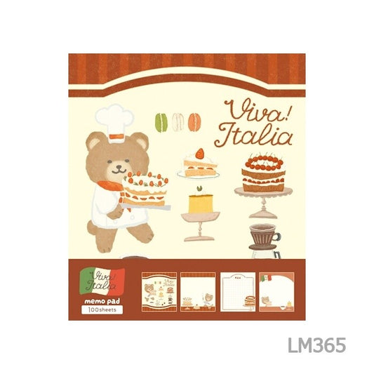 Furukawashiko - Dessert Bear - memo pad