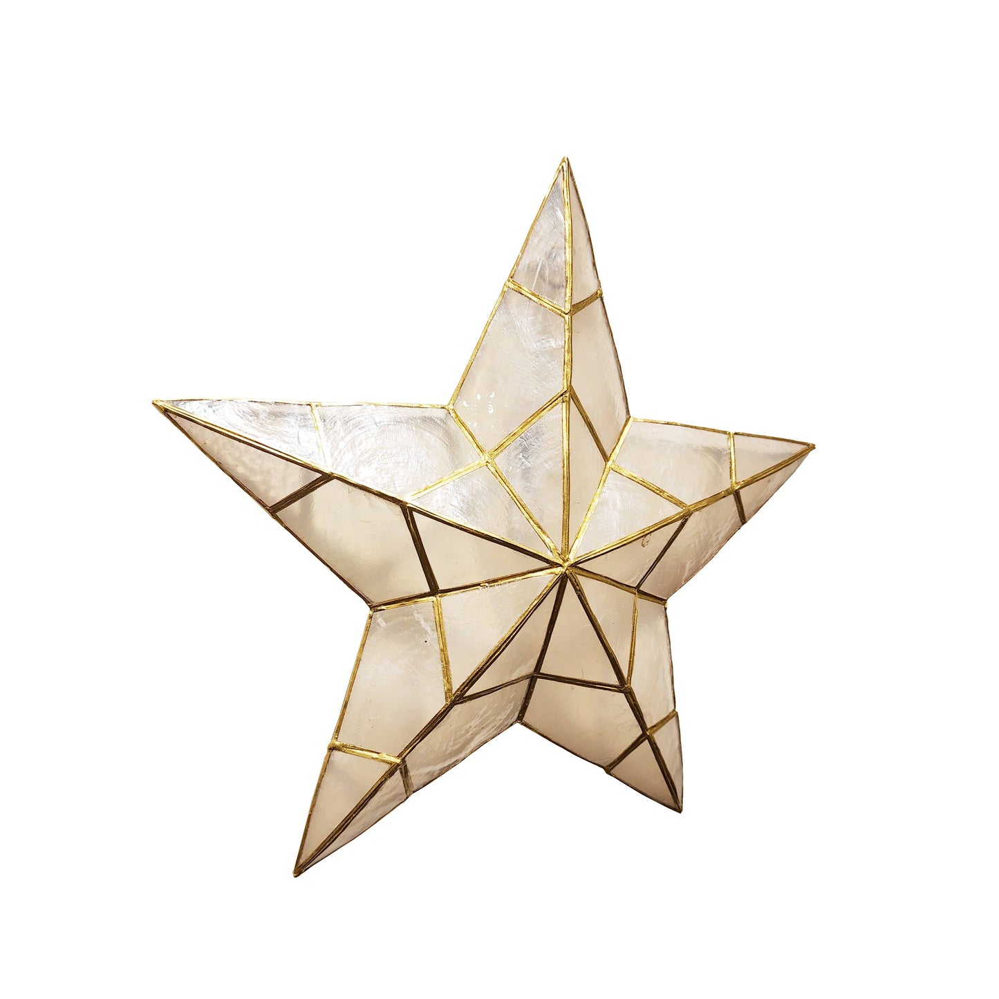Green Capiz Star Wall Decor
