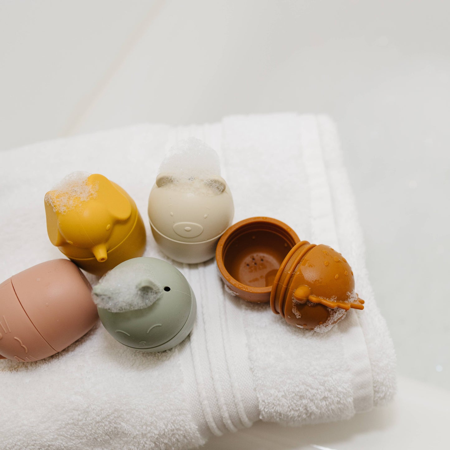 Animal Mold Free Bath Toy Set