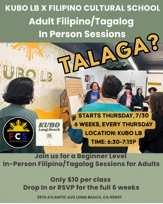 Adult Filipino/Tagalog In Person Language Sessions