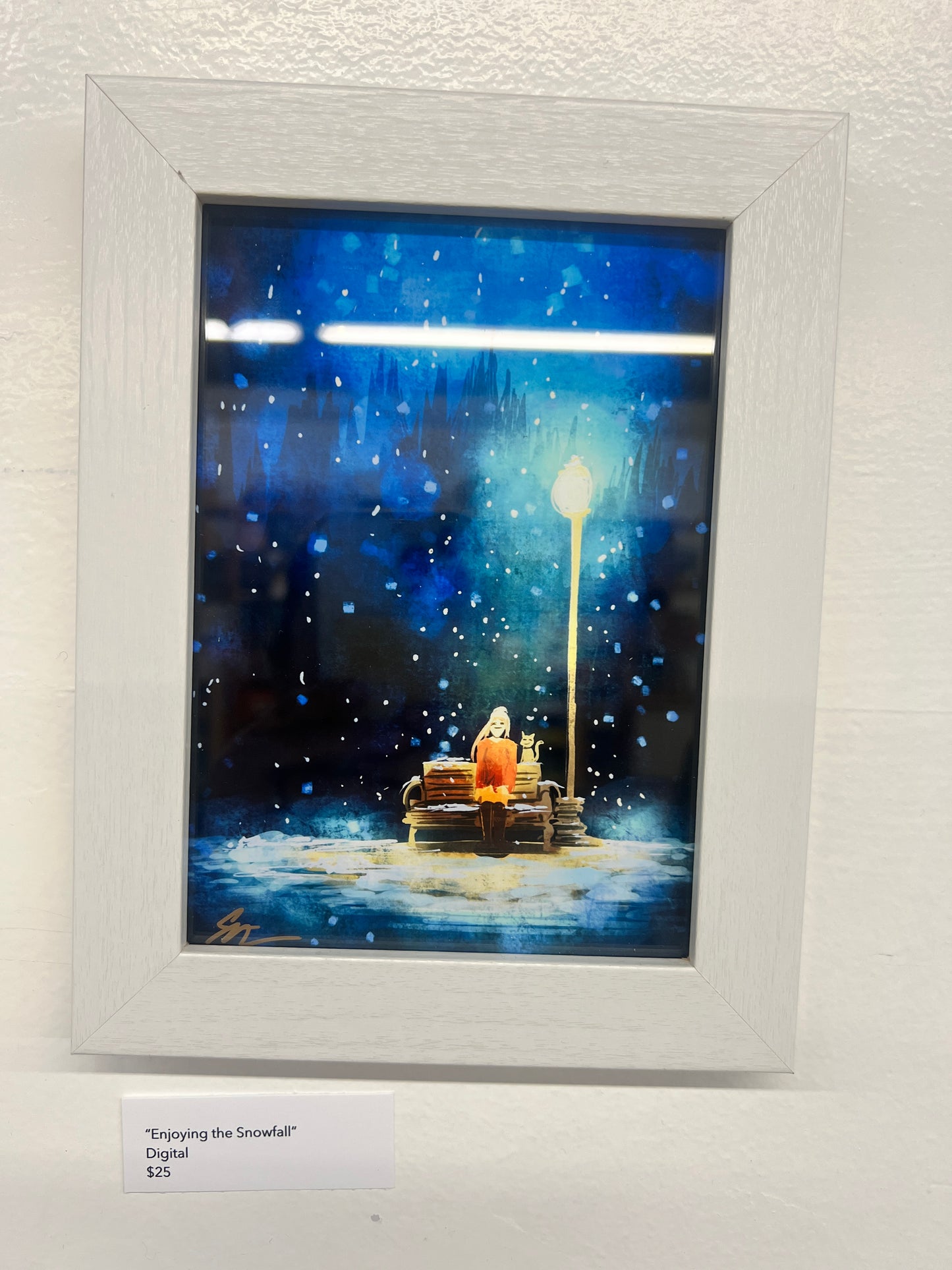 Enjoying the snowfall