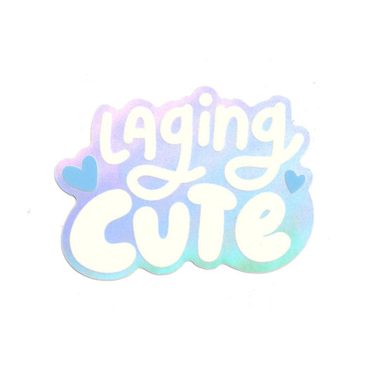 Laging Cute Holographic Sticker