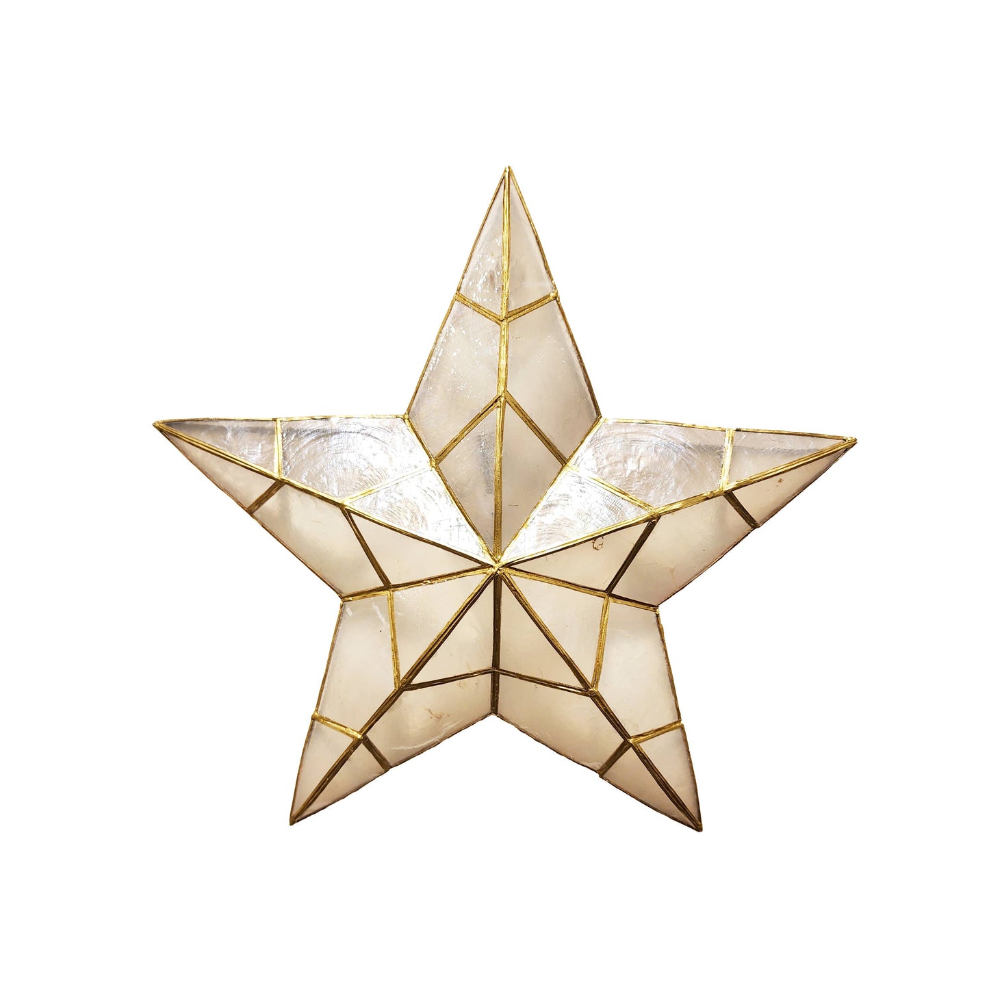Green Capiz Star Wall Decor