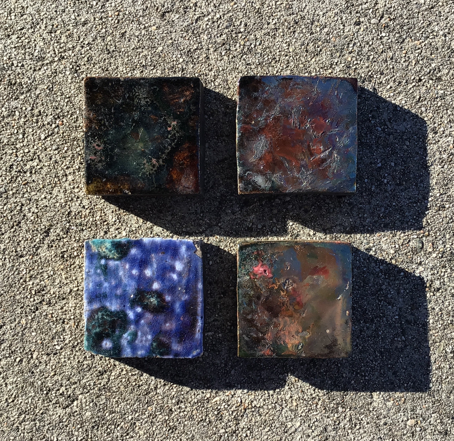 Raku Tile Magnet