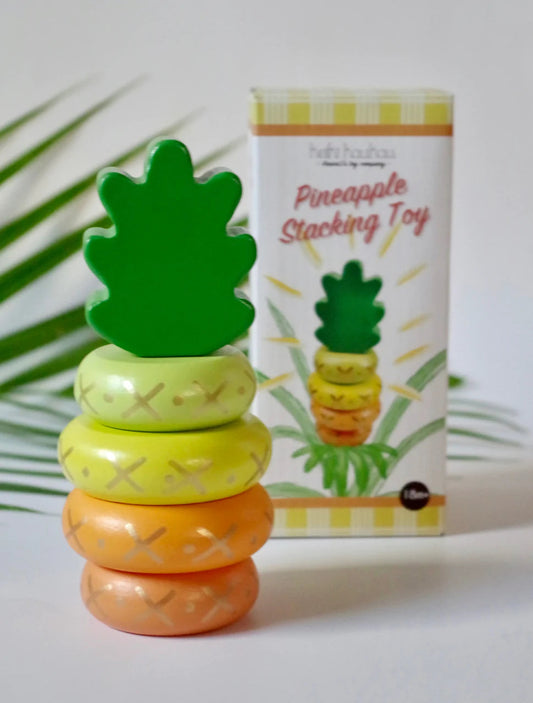 Keiki Kaukau Pineapple Stacking Toy (Yellow)