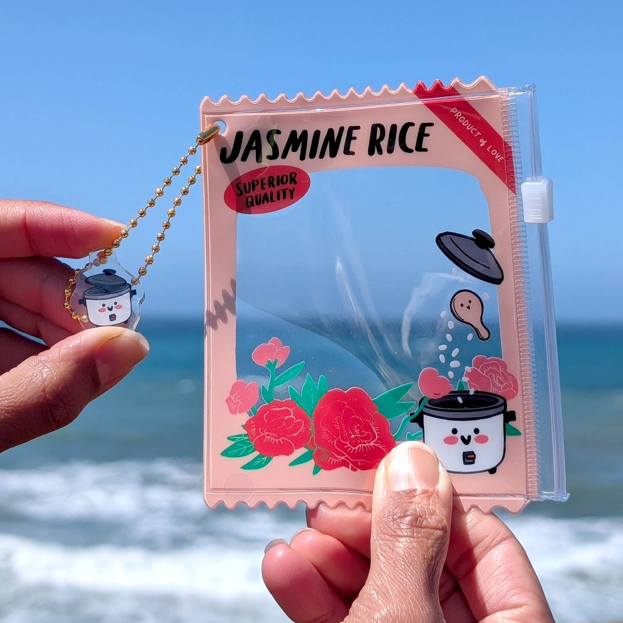 Habibi Rice Pouch Jasmine Rice PVC Zipper Pouch – KUBO Long Beach