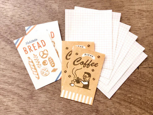 Furukawashiko Mini Letter Set - Marche Bread & Coffee