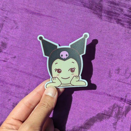 Kuromi Baby Mini Peeker Vinyl Sticker