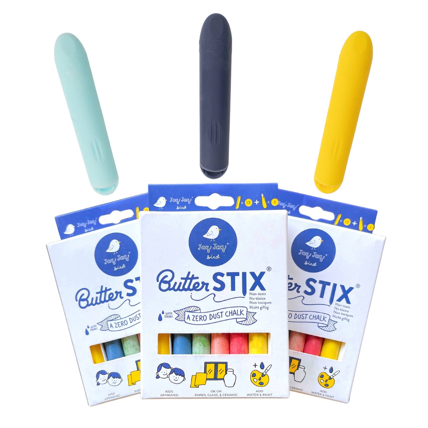 ButterStix® - Dustless Chalk Colors with Holder pcs