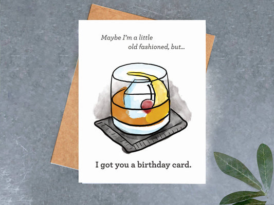 Old Fashioned Birthday Card